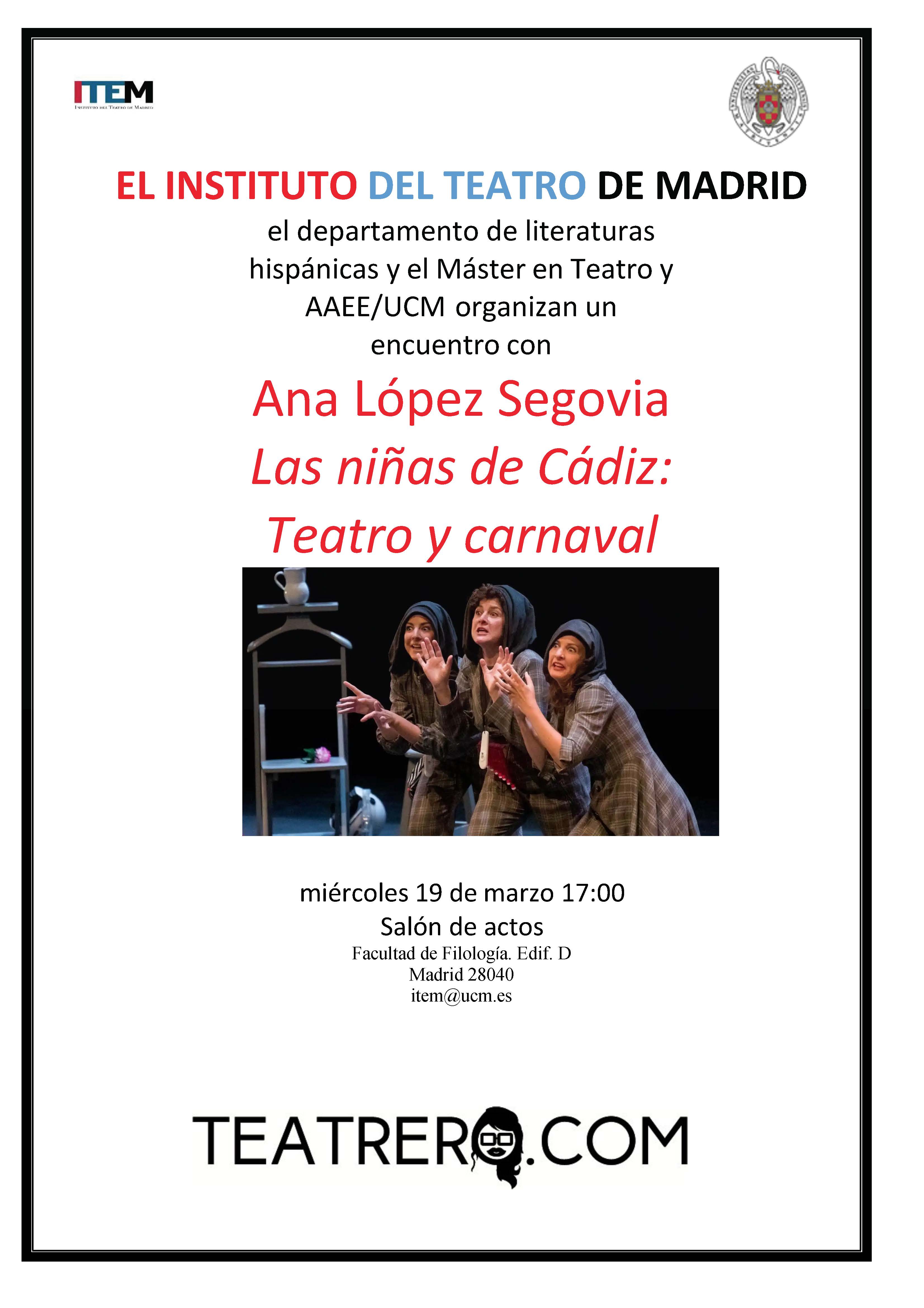 Visita de Ana López Segovia, Las niñas de Cádiz